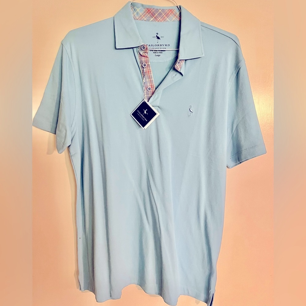 Tailorbyrd Men's Sky Blue Polo Shirt